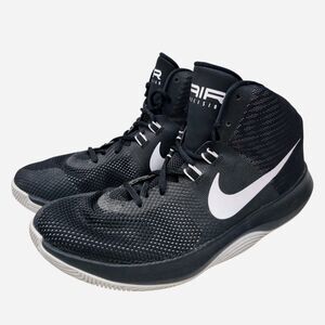 Nike Air Precision Basketball Shoes Mens 11 Black White Swoosh Athletic 2016